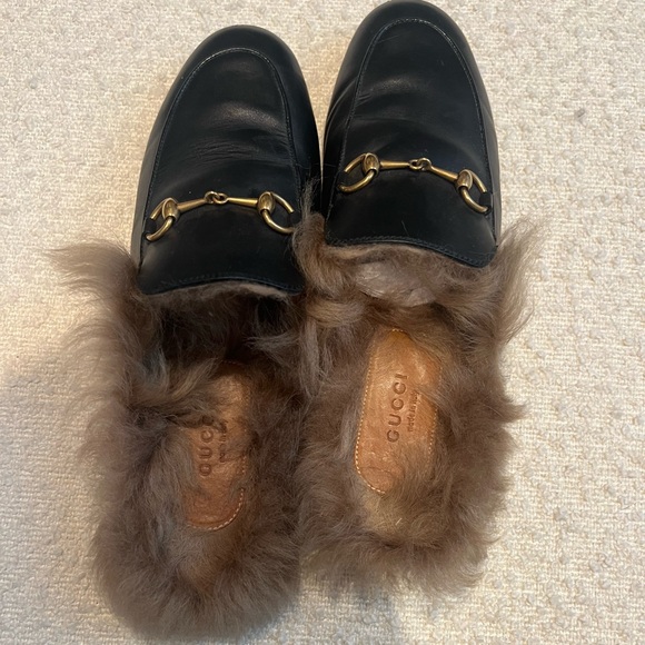 Gucci Princetown Furry Mule sz 38 - Picture 6 of 7